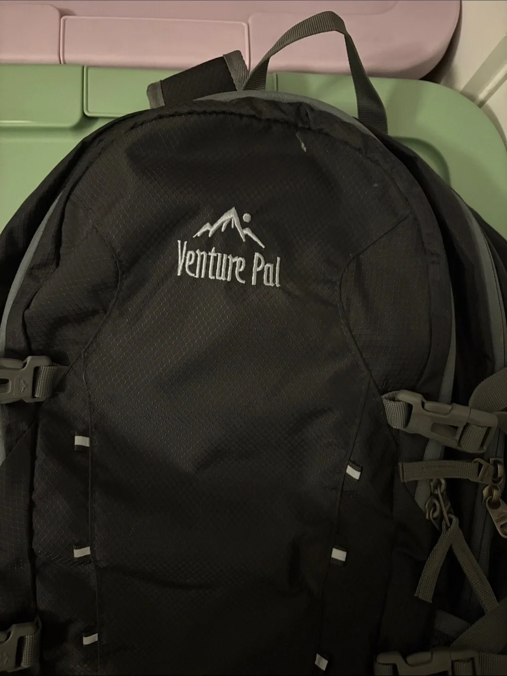 Venture Pal Black Lightweight Hiking Backpack